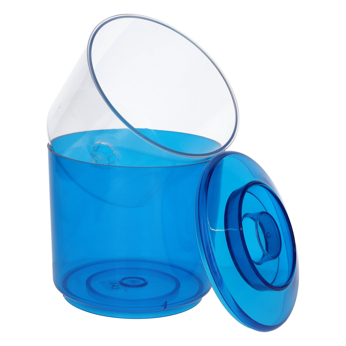 No Name Raffreddatore per ghiaccio Raffreddatore per bottiglie Contenitore per ghiaccio nuovo in plastica nera Raffreddatore per spumante – Vista 3