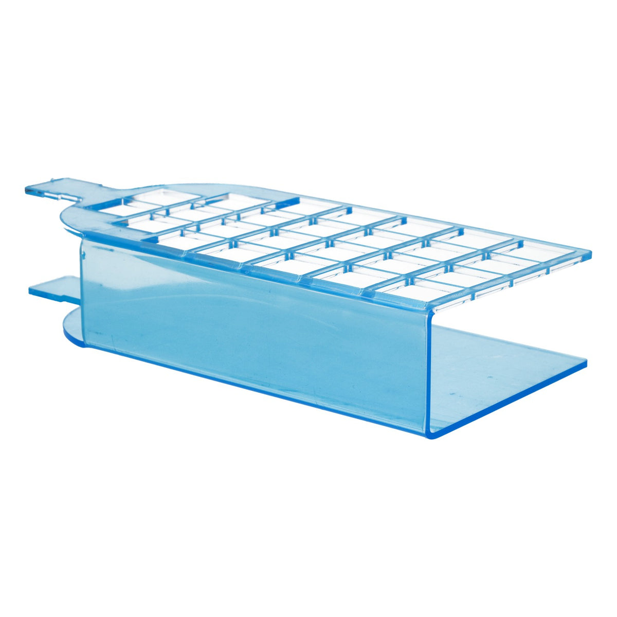 Portabicchieri per liquori No Name, a forma di bottiglia, nuovo, in plastica, blu – Vista 3