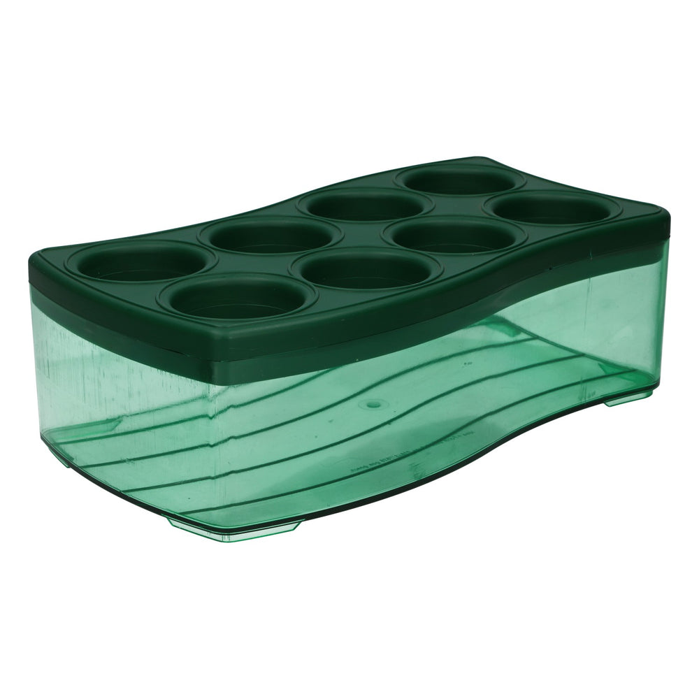 No Name Raffreddatore per acqua, raffreddatore per bottiglie, portabottiglie, a onde, nuovo, in plastica, verde