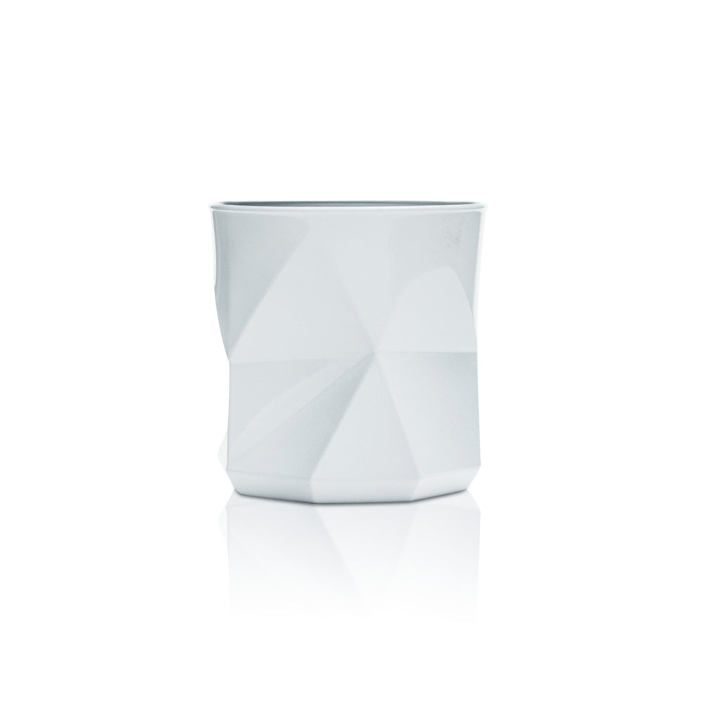 Bicchiere da gin Nordes 0,25 l Tumbler bianco Atlantic Bicchieri Relief Cocktail Cube Design
