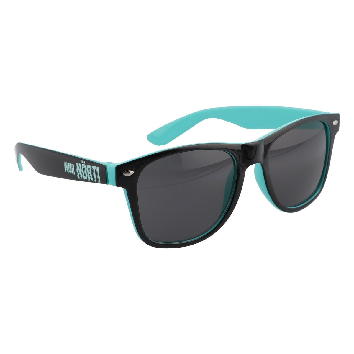 Nörten Hardenberger Birra Occhiali da sole Sunglasses Tinta nera Interno turchese – Vista 5