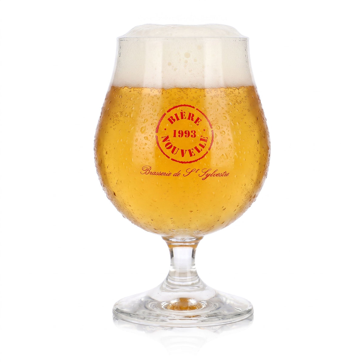 Bicchiere da birra Nouvelle, modello a coppa da 0,5 l, forma a tulipano, birre 1993, bicchiere da birra Durobor a coppa