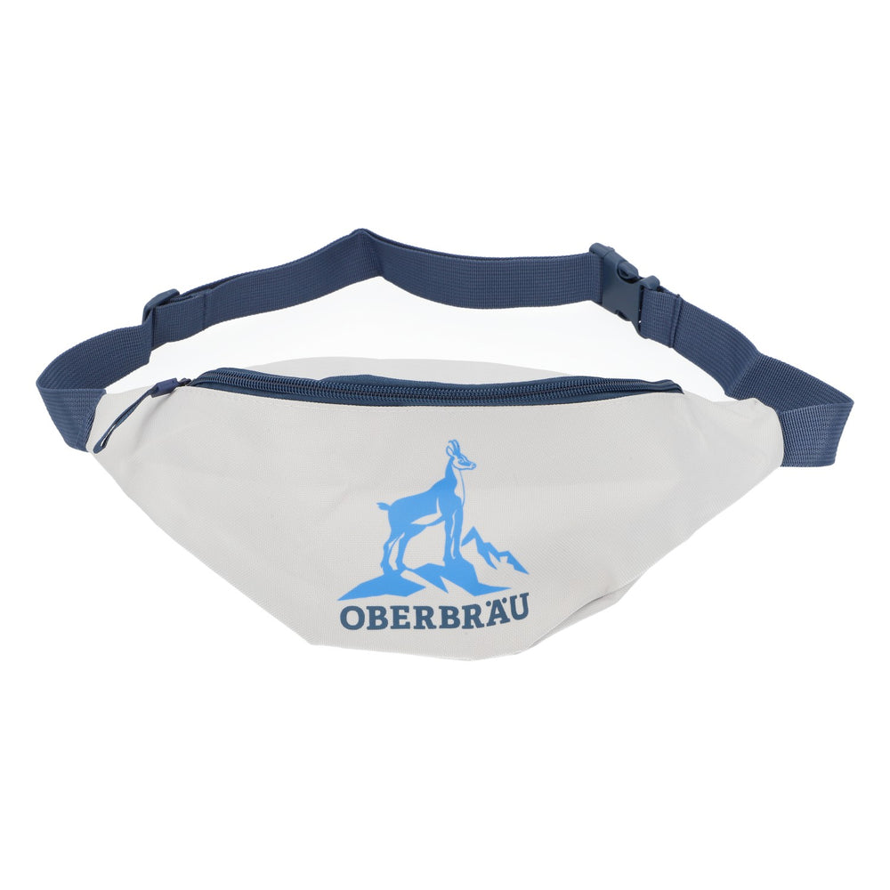 Oberbräu Hell Birra Marsupio Borsa da cintura Borsa da trekking Borsa da spiaggia Bianco