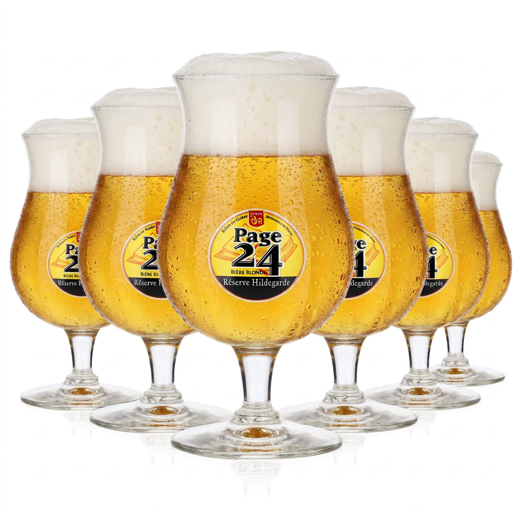 Pagina 24 Set da 6 bicchieri da birra da 0,38 l, modello a tulipano, Réserve Hildegarde Durobor