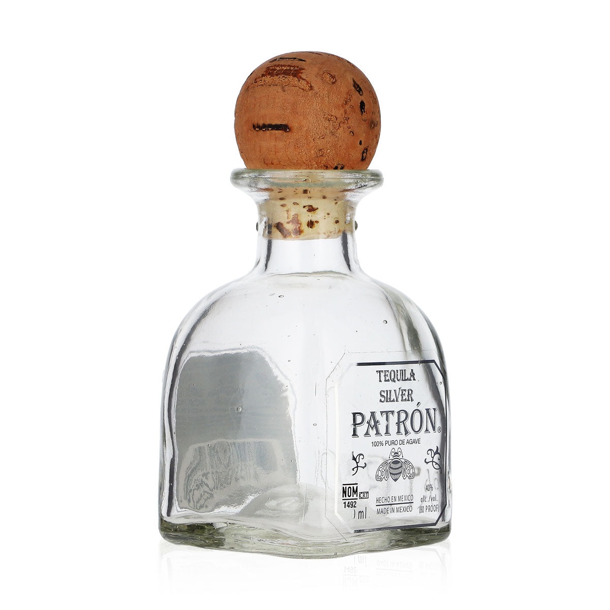 Bicchiere da tequila Patron da 50 ml, bottiglia da esposizione – Vista 2
