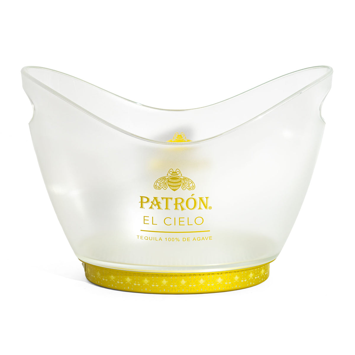 Raffreddatore a batteria Patron Tequila LED "EL Cielo Illuminated Ice Bucket" con alimentatore incluso – Vista 2