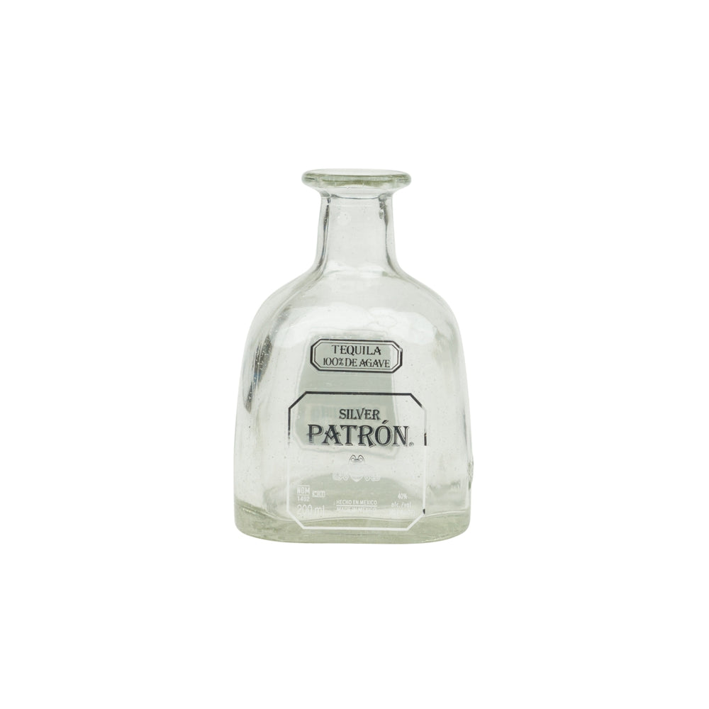 Patron Tequila Vaso Fiori 0,2 l Bottiglie vuote Espositore da bar Decorazione finta Matrimonio