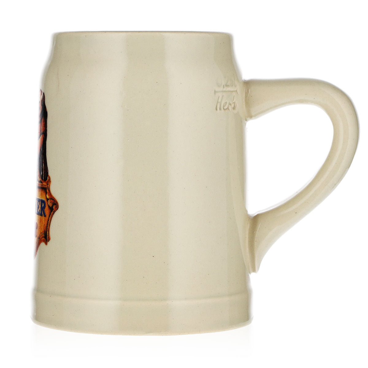 Bicchiere da birra Paulaner da 0,25 l, boccale in terracotta Salvator, boccale da birra bianca in terracotta, mini boccale in terracotta – Vista 5