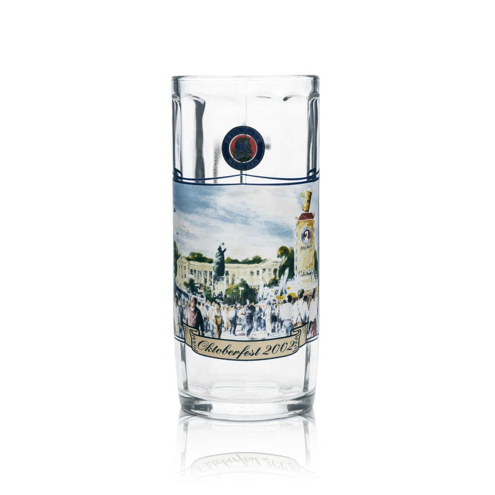 Bicchiere da birra Paulaner 0,5 l boccale Humpen Seidel Oktoberfest 2002 Gastro Münche