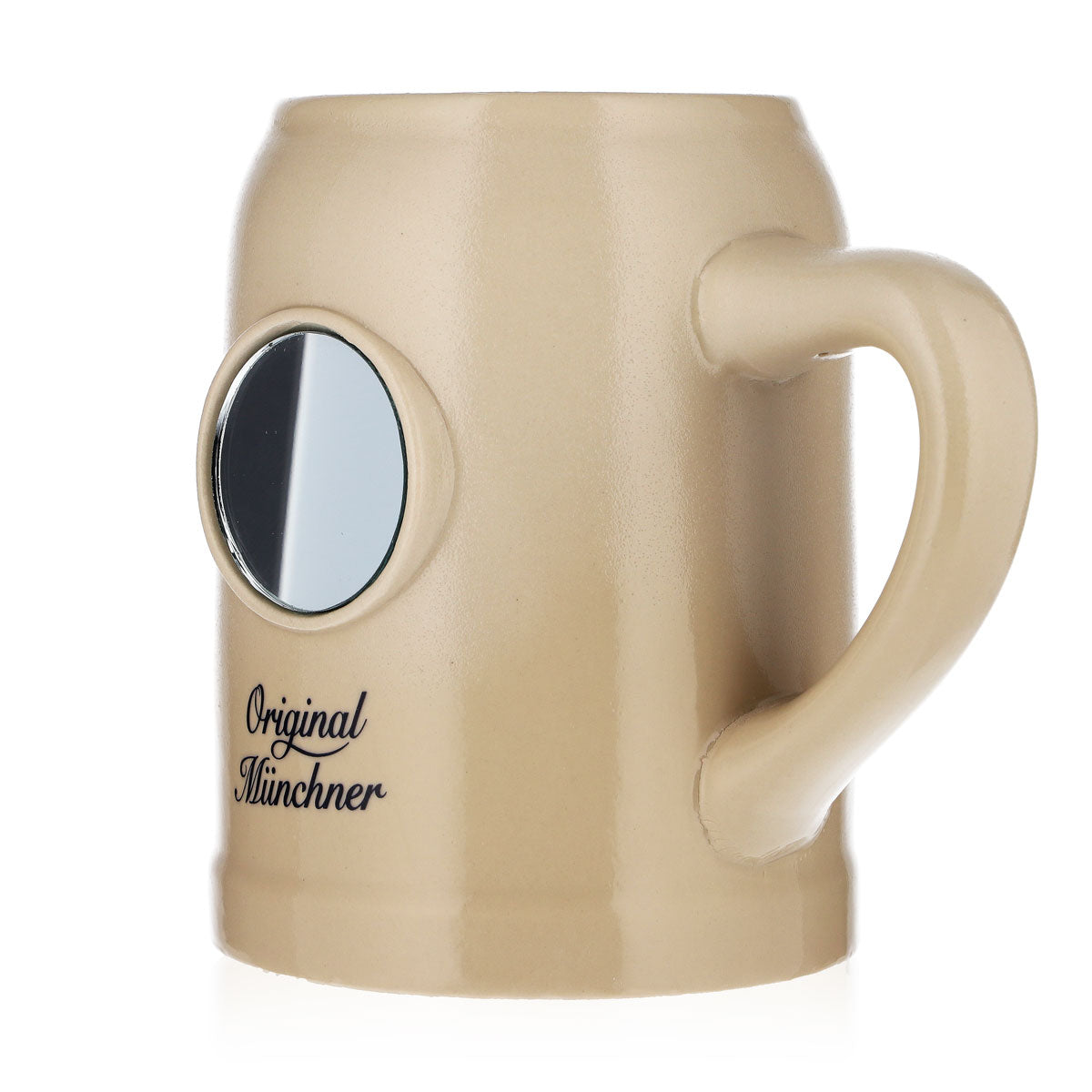 Bicchiere da birra Paulaner da 0,5 l, boccale in terracotta con decorazione a specchio "Original Münchner", terracotta – Vista 5