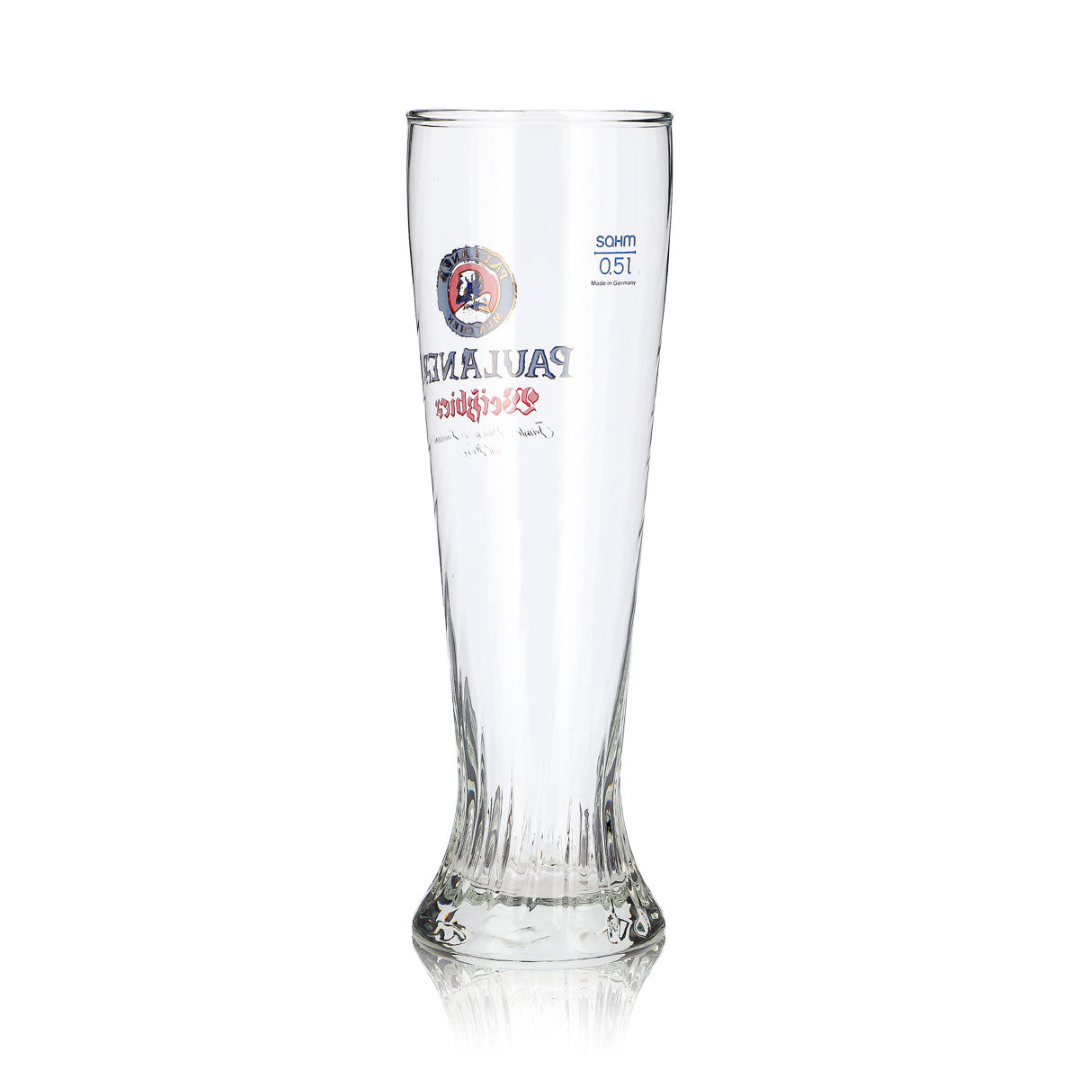 Bicchiere da birra Paulaner da 0,5 l, bicchiere da birra bianca a forma di coppa, modello speciale “Sahm” – Vista 4