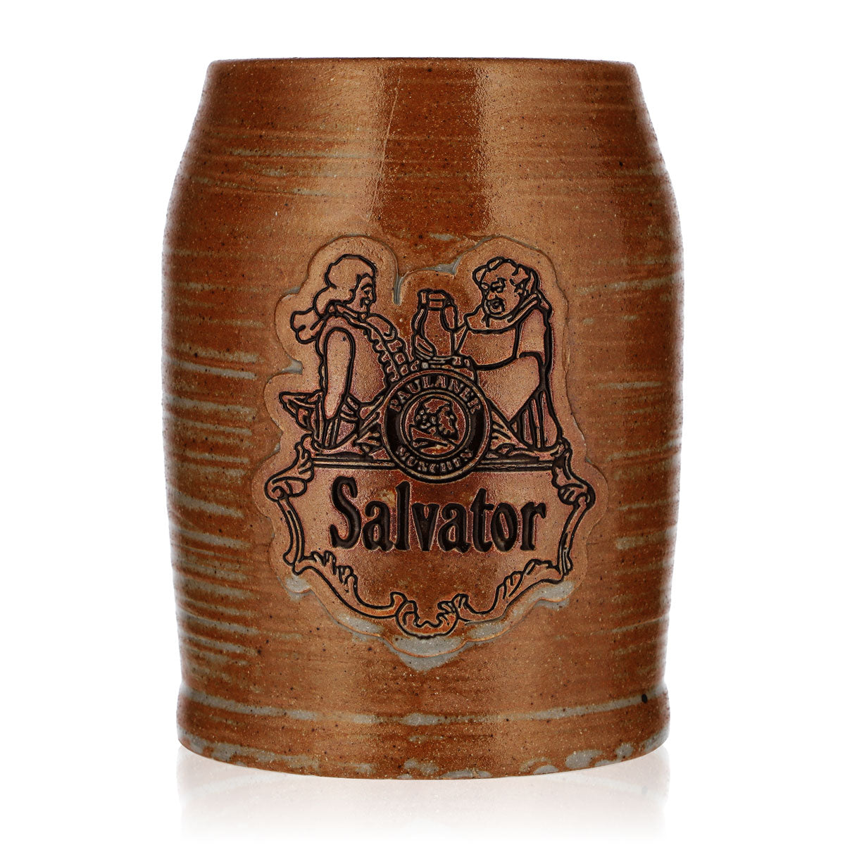 Bicchiere da birra Paulaner da 0,73 l, boccale in terracotta Salvator