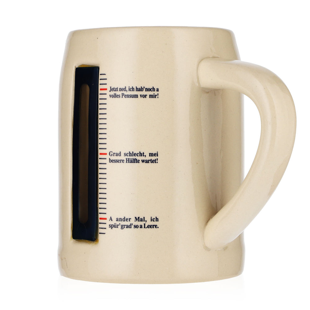 Boccale da collezione Paulaner Bier Glas Seidel 0,64 l Boccale in terracotta Scala graduata