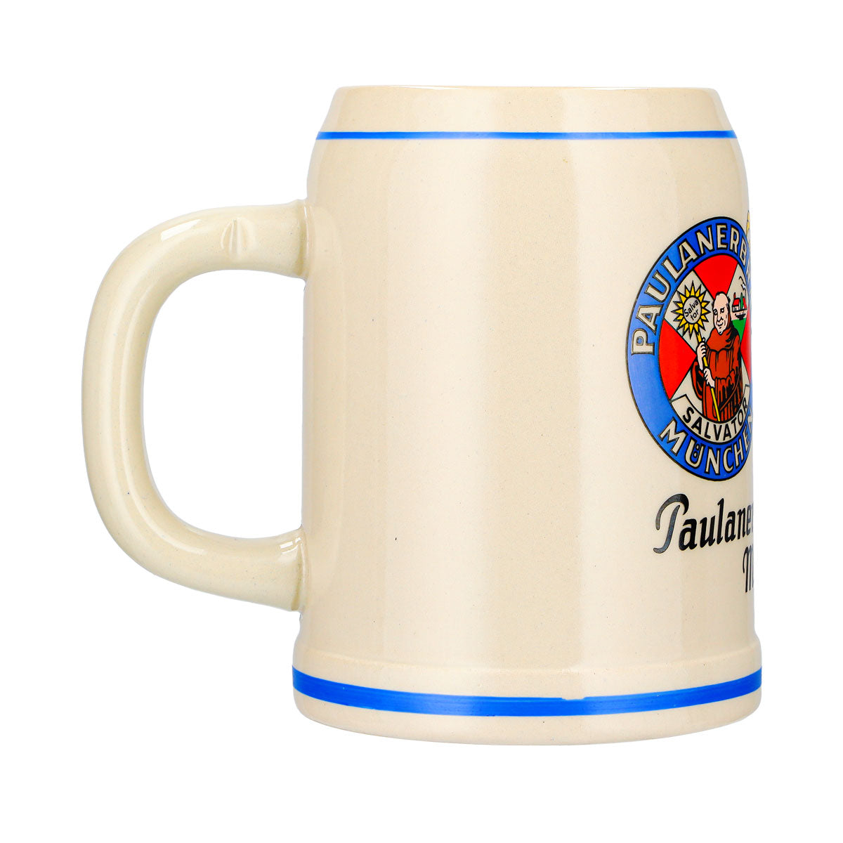 Bicchiere da birra Paulaner, boccale in terracotta, boccale da birra da collezione, 0,5 l, Thomasbräu Monaco di Baviera, terracotta Rastal – Vista 4
