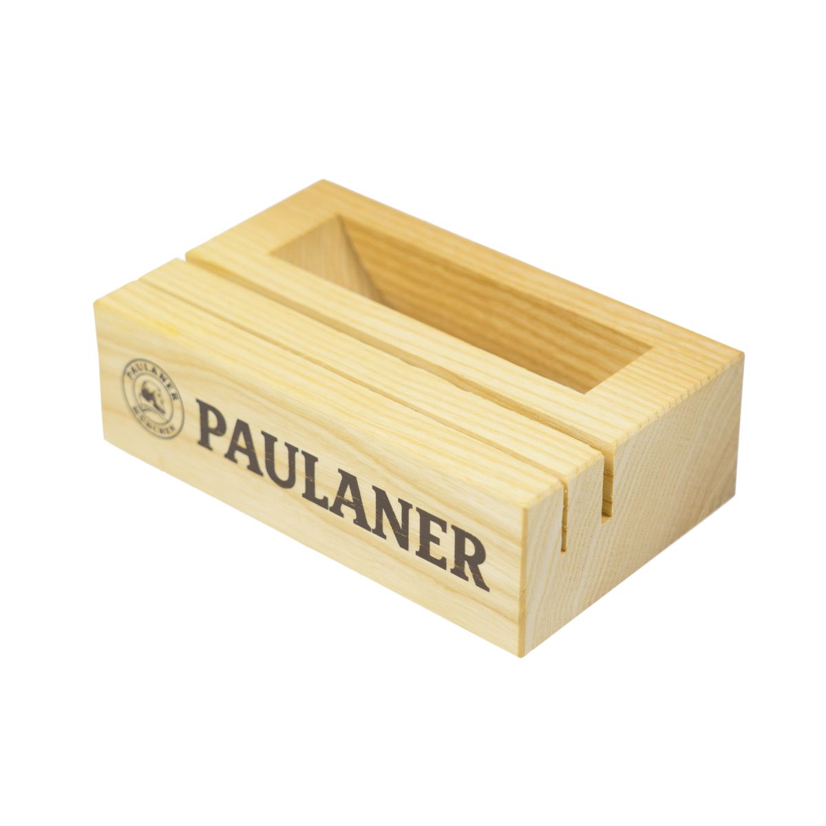 Paulaner Espositore da tavolo Portacartellini con scomparto per sottobicchieri da birra Gastro Biergarten – Vista 2