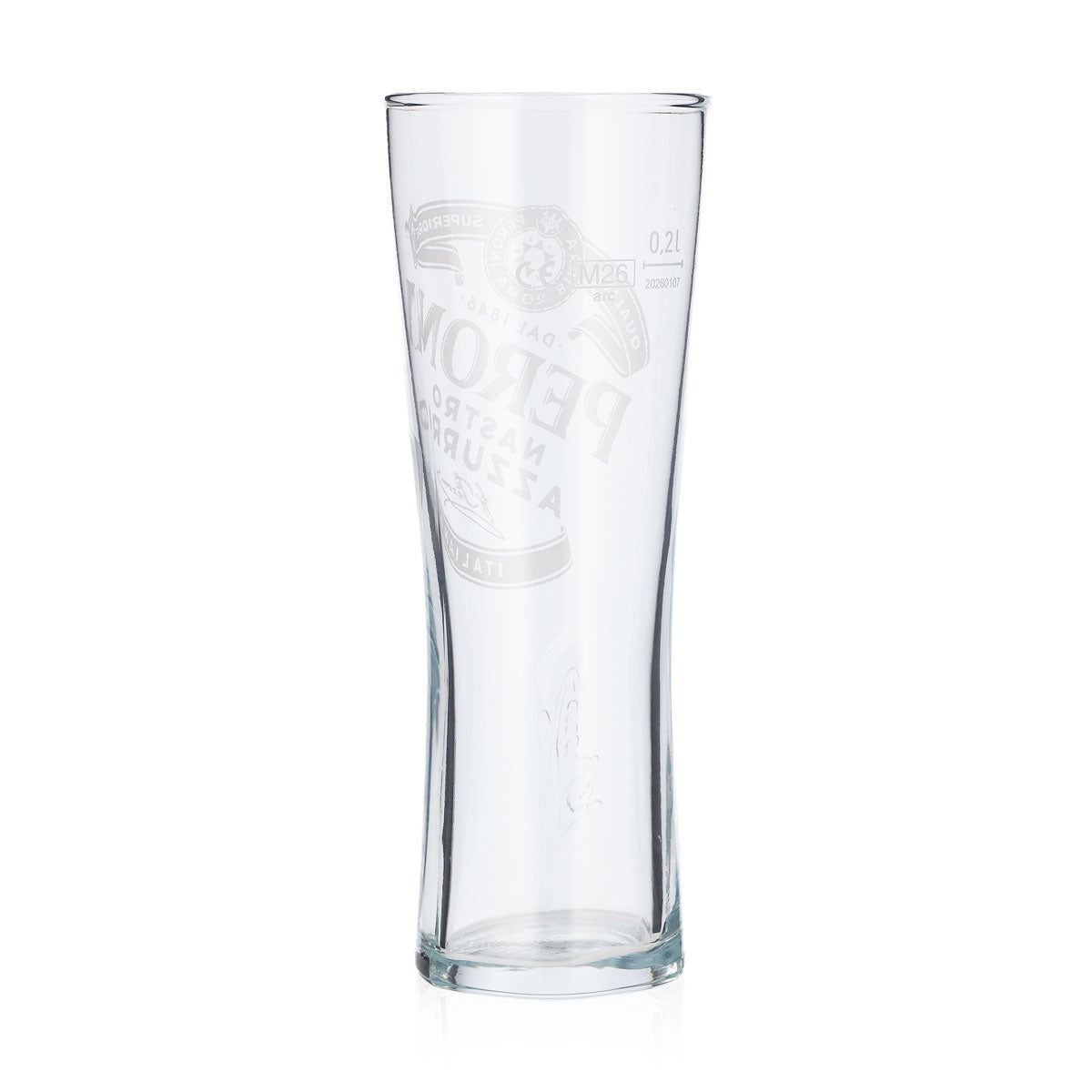 Set da 6 bicchieri Peroni Nastro Azzurro da 0,2 l – Bicchiere a calice con rilievo Signature e graduazione – Vista 4