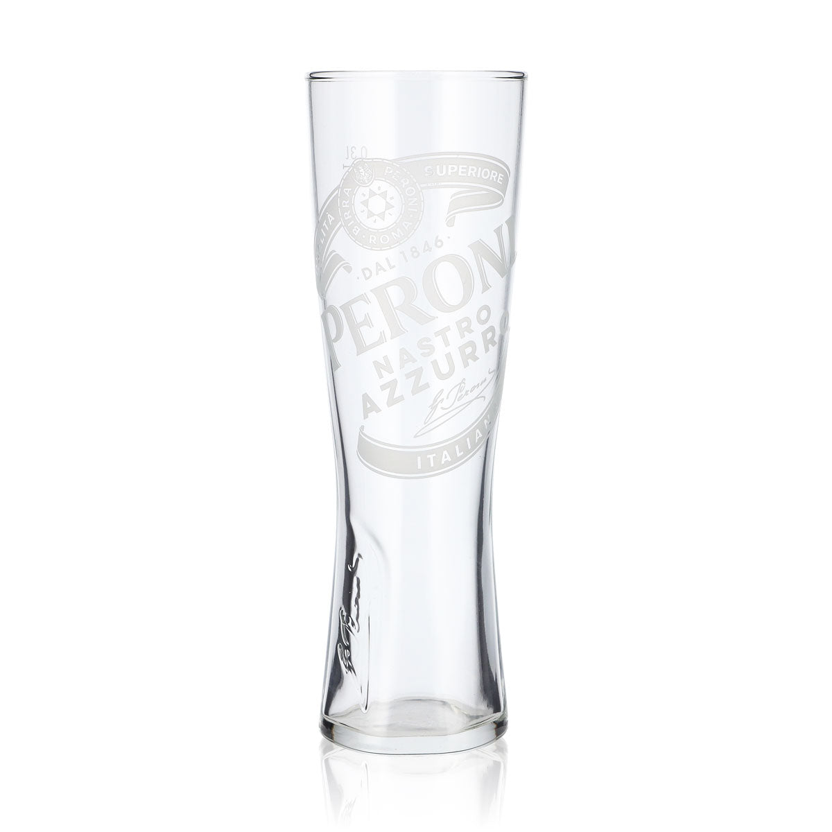 Set da 6 bicchieri Peroni Nastro Azzurro da 0,3 l – bicchiere a calice con motivo in rilievo caratteristico, graduato – Vista 2