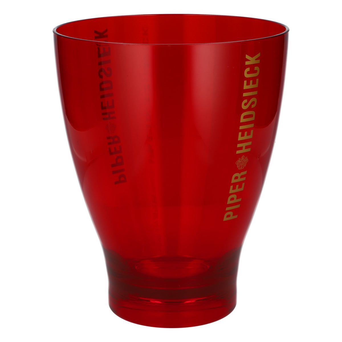 Piper-Heidsieck Raffredda bottiglie di champagne Ice Bucket in acrilico rosso trasparente – Vista 2