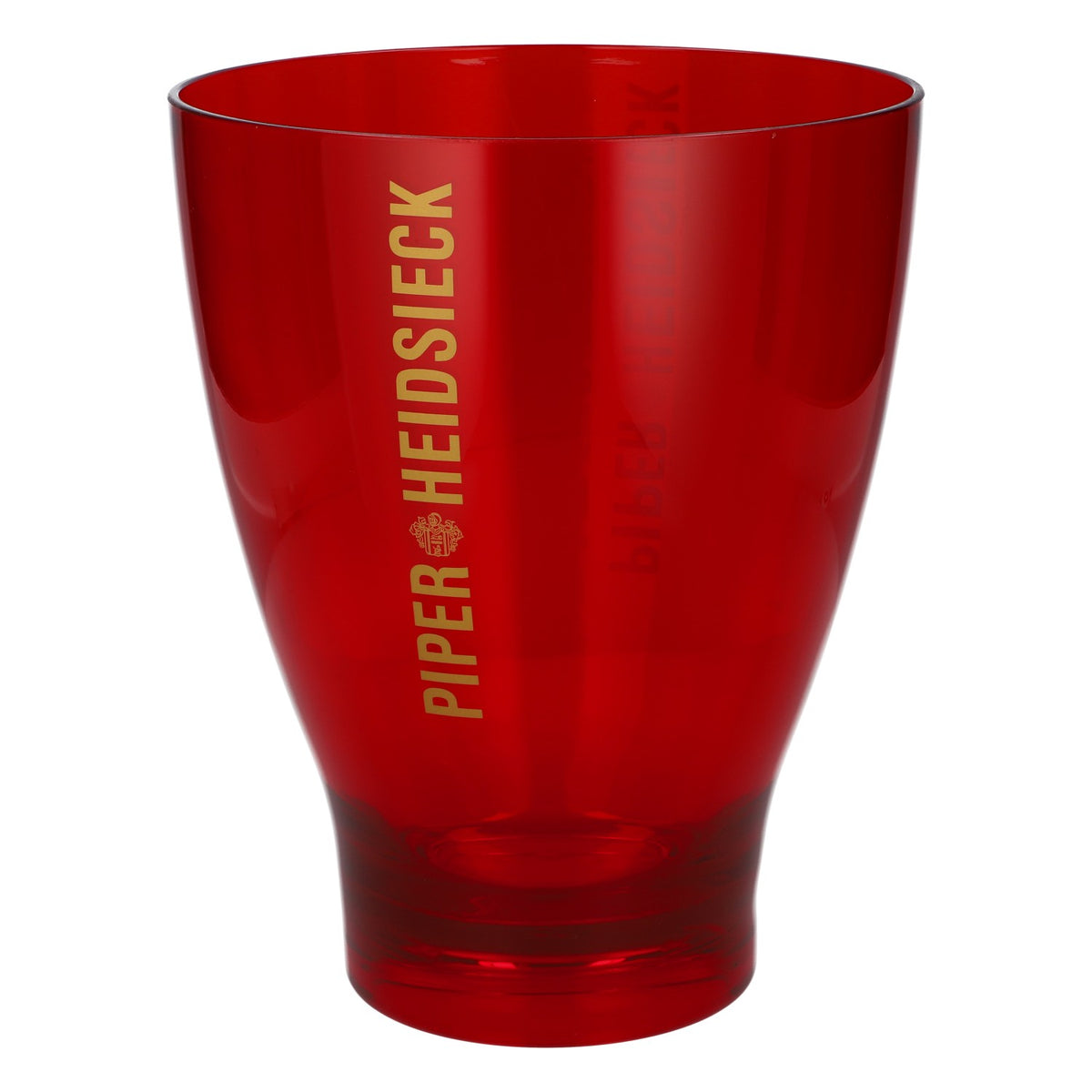 Piper-Heidsieck Raffredda bottiglie di champagne Ice Bucket in acrilico rosso trasparente – Vista 3