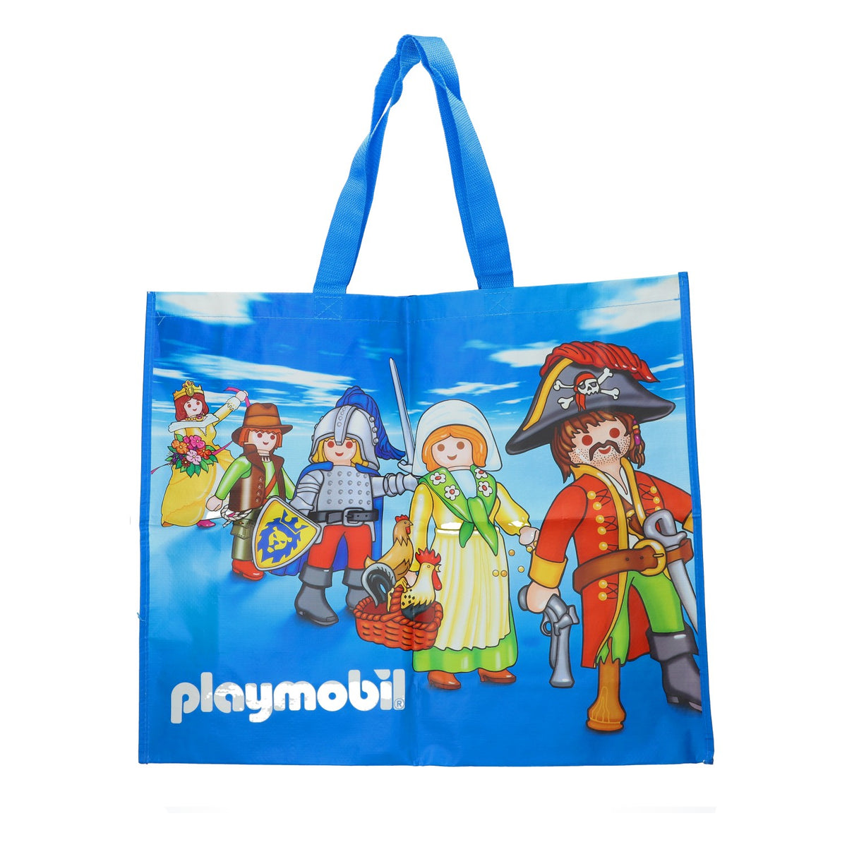 Borsa da trasporto Playmobil XXL, borsa della spesa blu, nuova, per giocattoli e shopping
