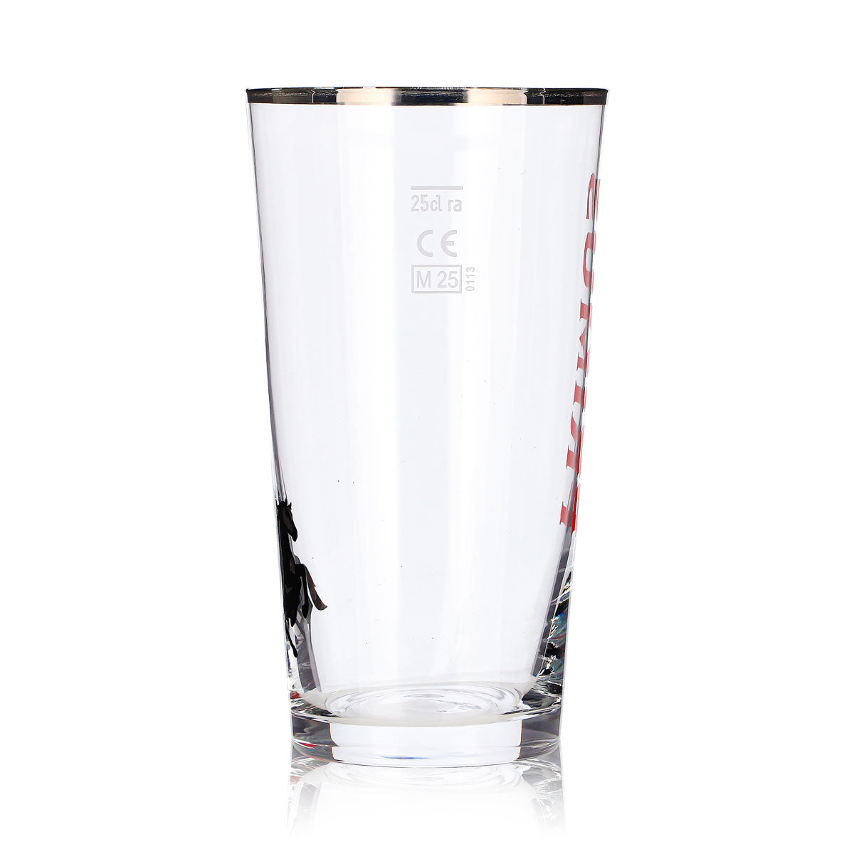 Bicchiere da birra Primus da 0,25 l con bordo platino e logo del cavaliere Rastal – Vista 5