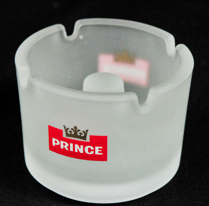 Prince Denmark Posacenere in vetro satinato, rotondo, color tabacco – Vista 2