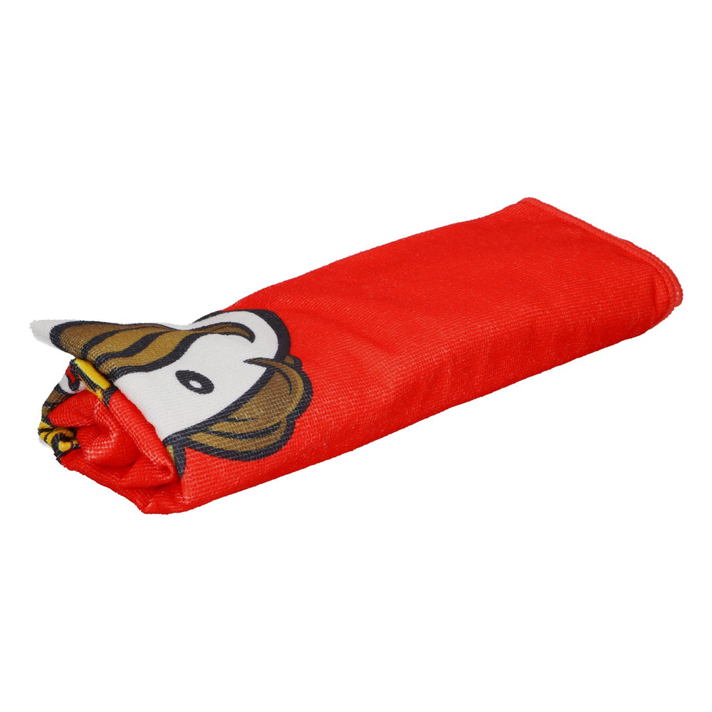 Asciugamano Pringles 140x70 cm rosso – Iconico asciugamano da spiaggia Mr. P, articolo per fan