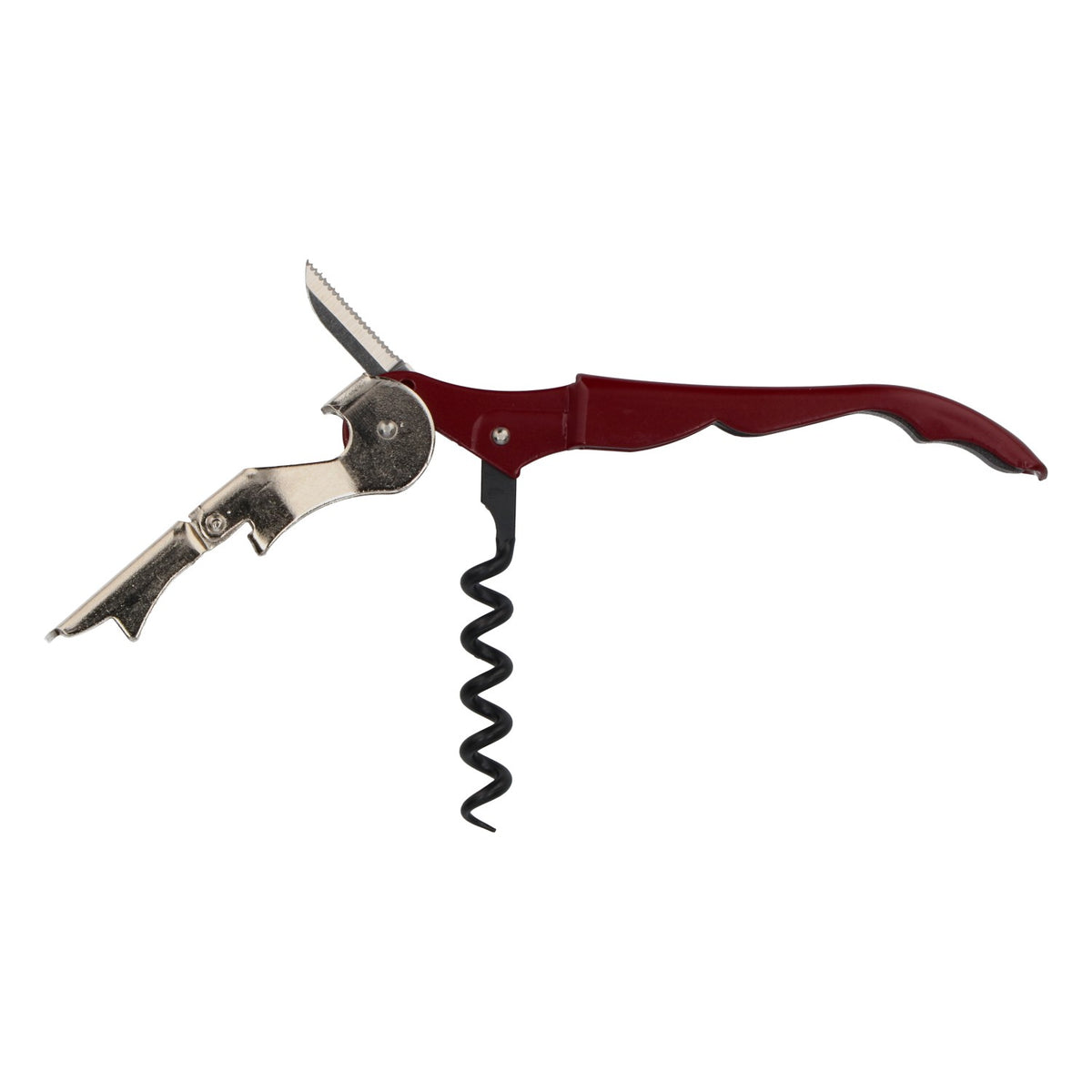 Cavatappi e apribottiglie Pulltap's, coltellino da cameriere, rosso vino, Escudo Rojo – Vista 5