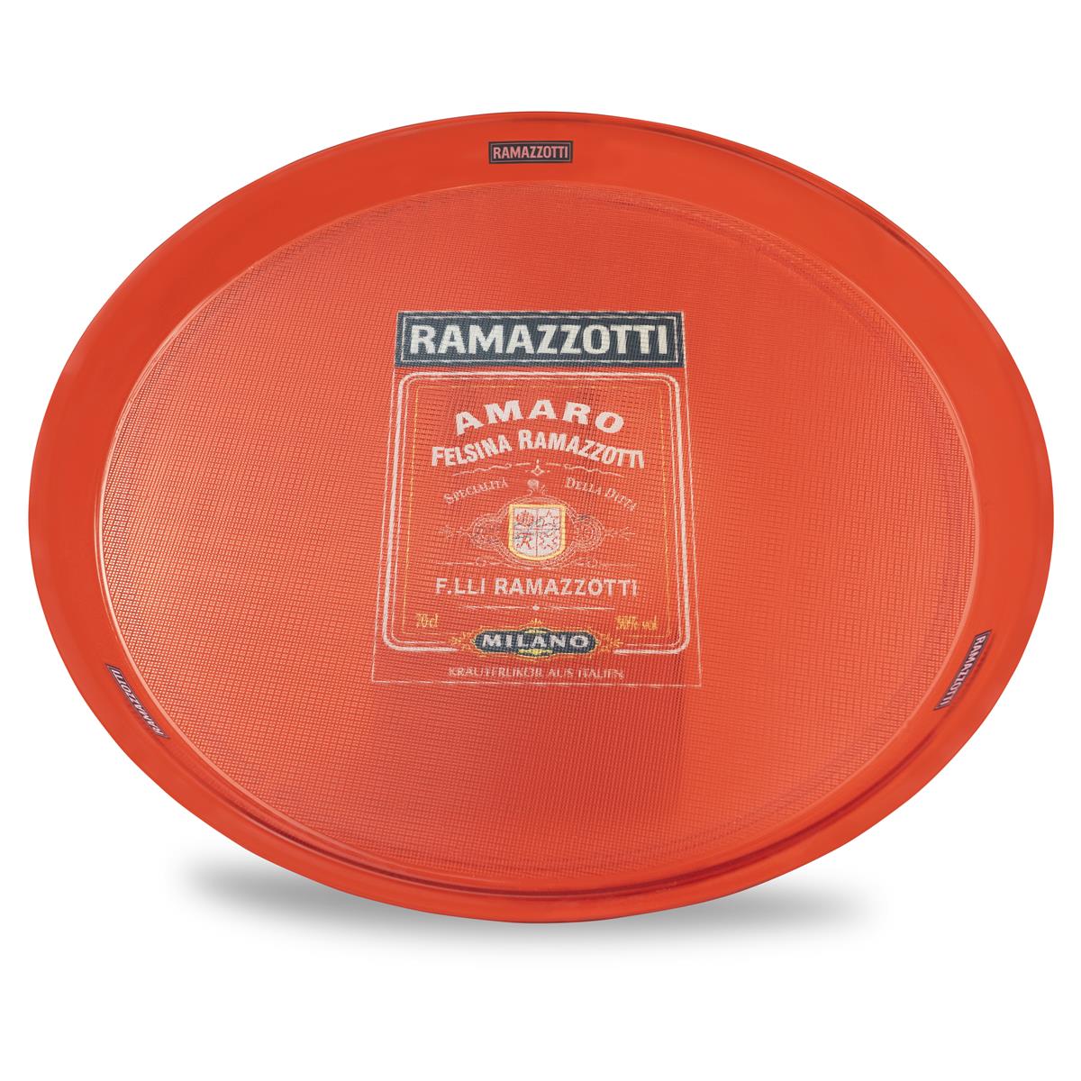 Ramazzotti Liquore Vassoio Vassoio da portata Vassoio da cameriere rosso trasparente