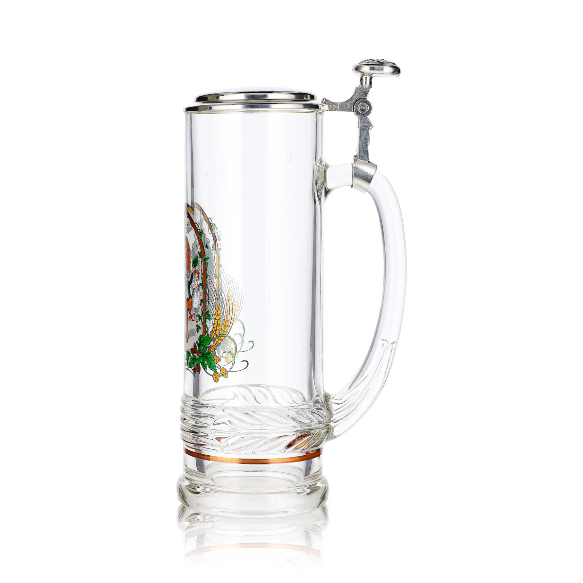 Bicchiere da birra Rastal da 0,5 l, boccale “Erntedank” con coperchio argentato – Vista 5