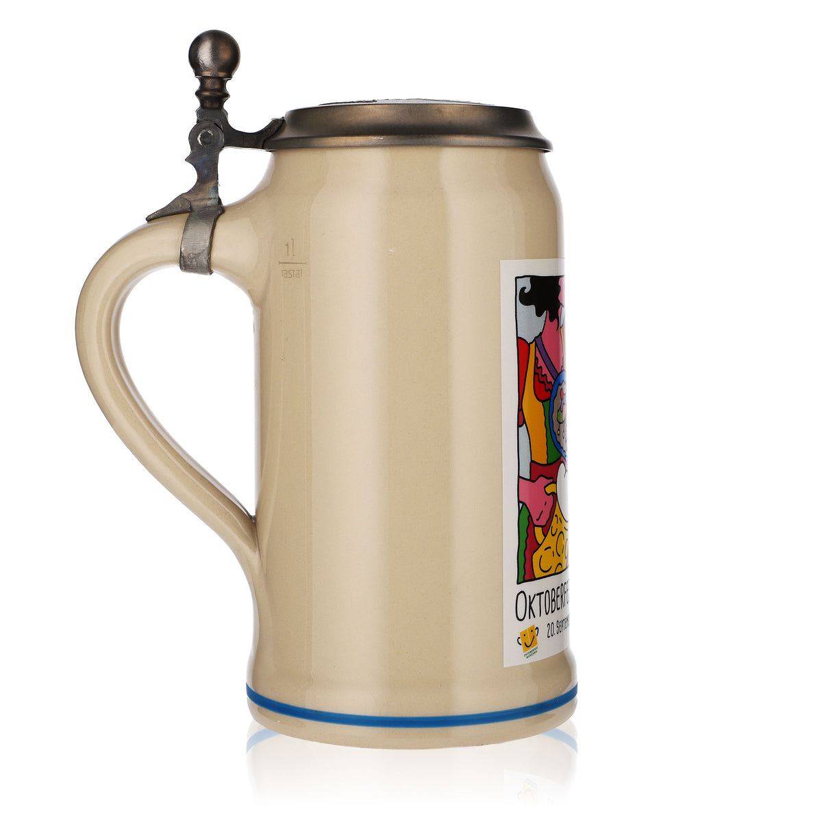 Bicchiere da birra Rastal 1,0 l Brocca in terracotta Oktoberfest Monaco di Baviera 2014 Rastal – Vista 3