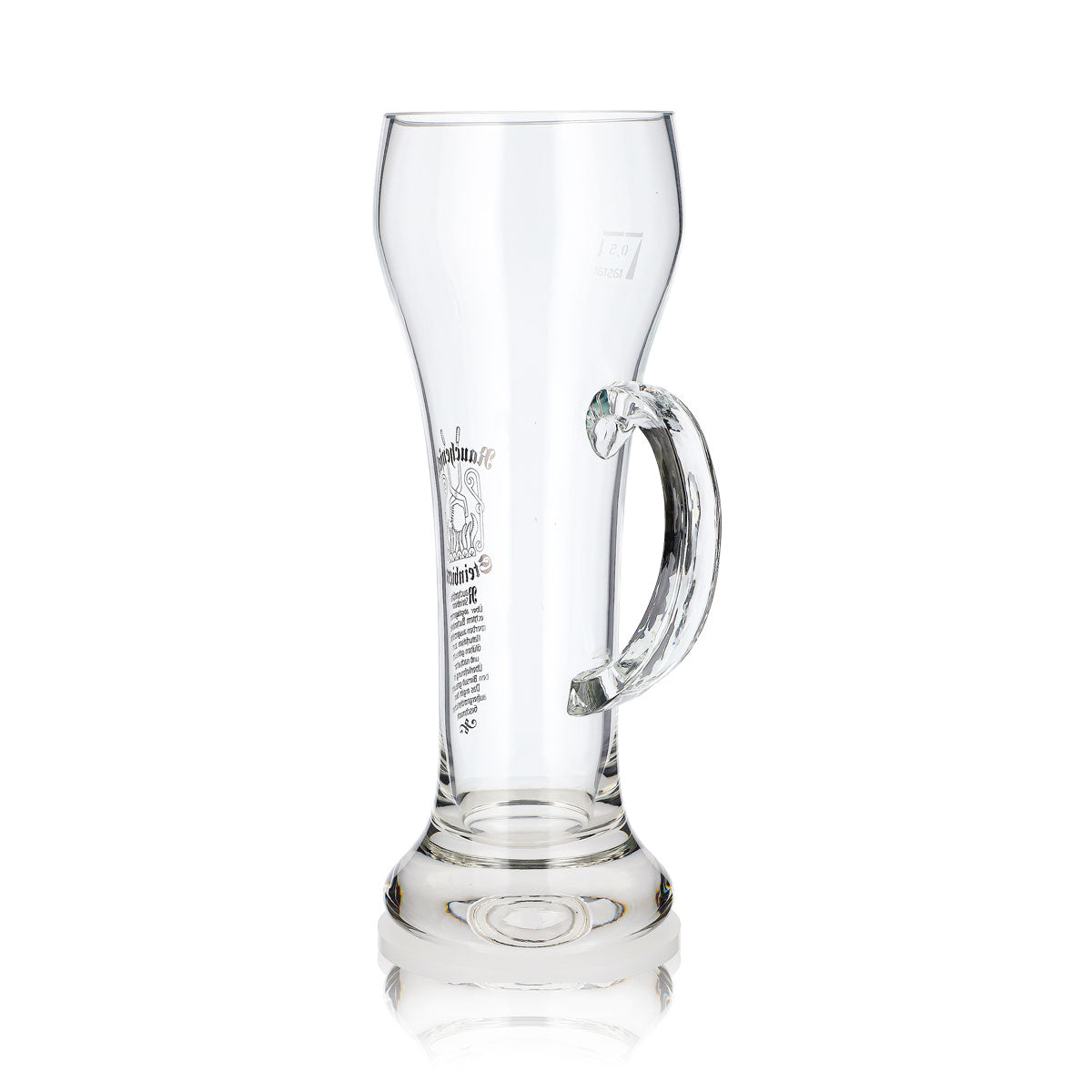 Bicchiere da birra Rauchenfels da 0,5 l, a forma di coppa con manico, modello Rastal – Vista 4