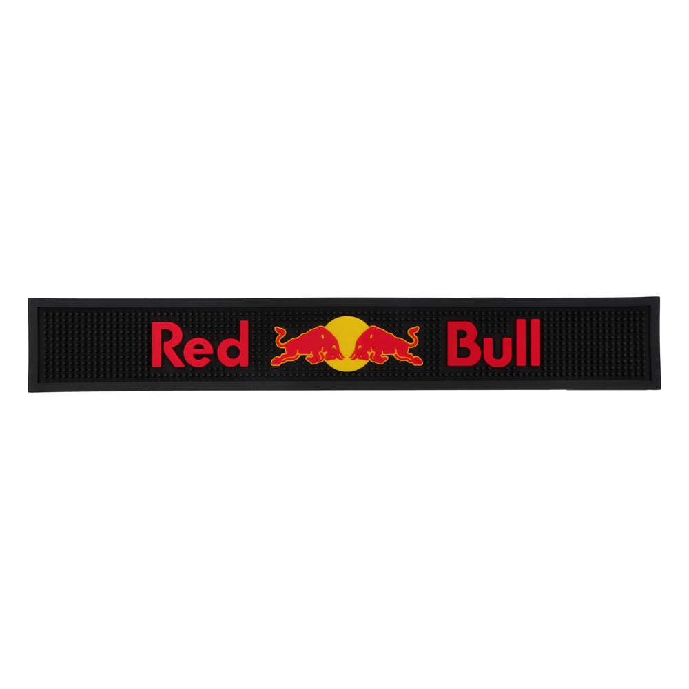 Tappetino Red Bull per bancone bar, nero/rosso, versione stretta