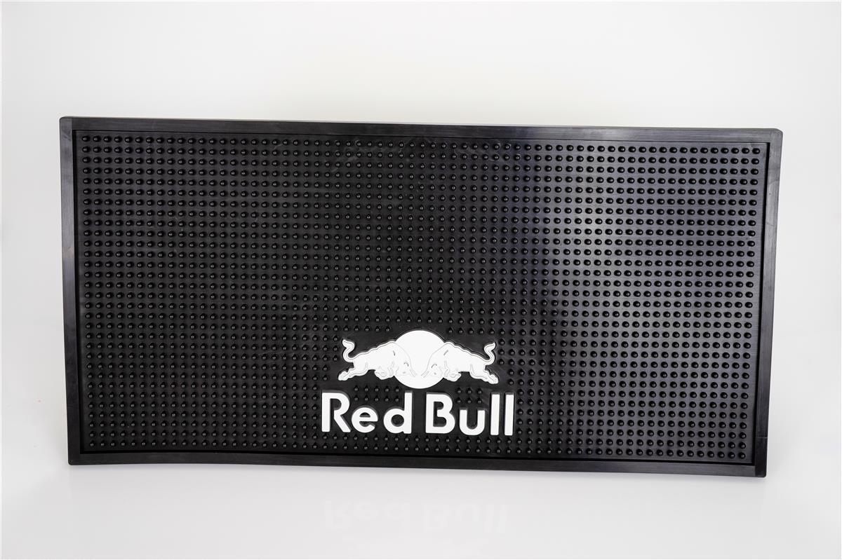 Red Bull Energy Tappetino per bar Tappetino sgocciolatoio Accessori per bar XL Nero