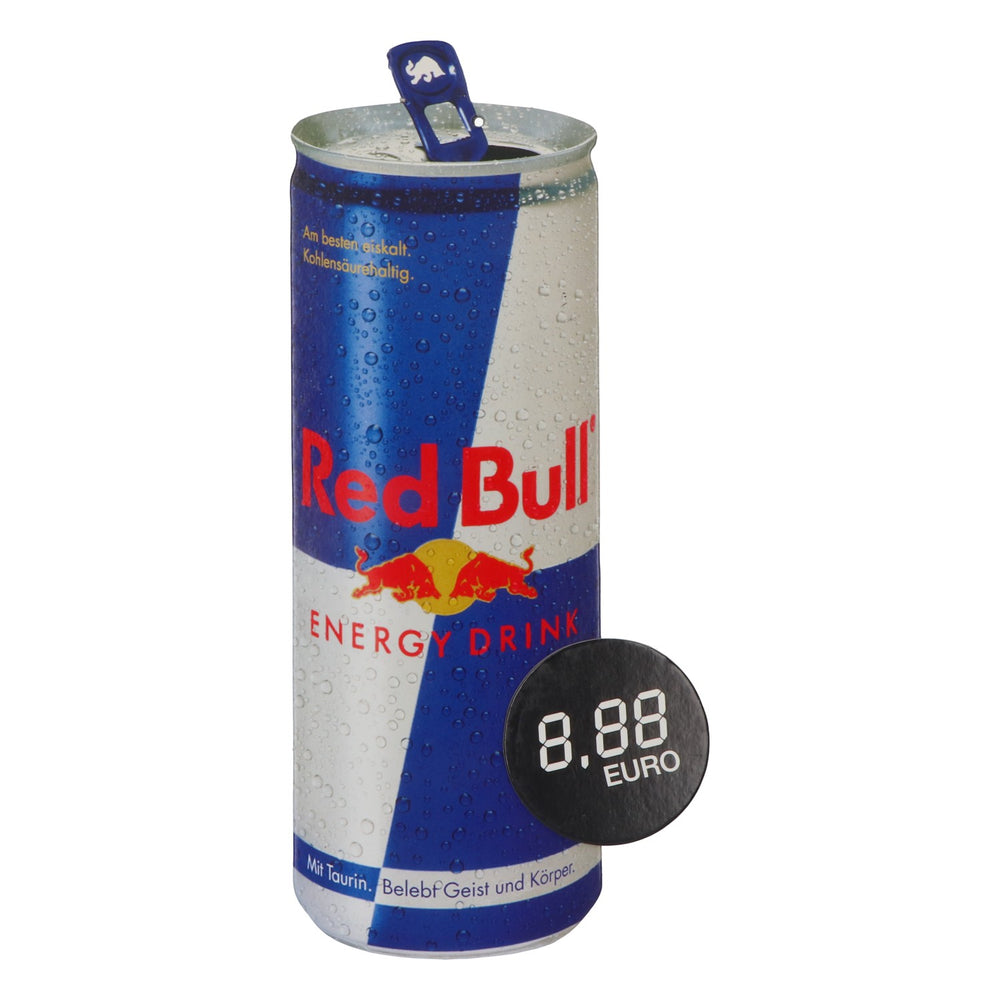 Red Bull Energy Scudo Cartone Tabella prezzi Scatola decorativa Quadro "Lattina"