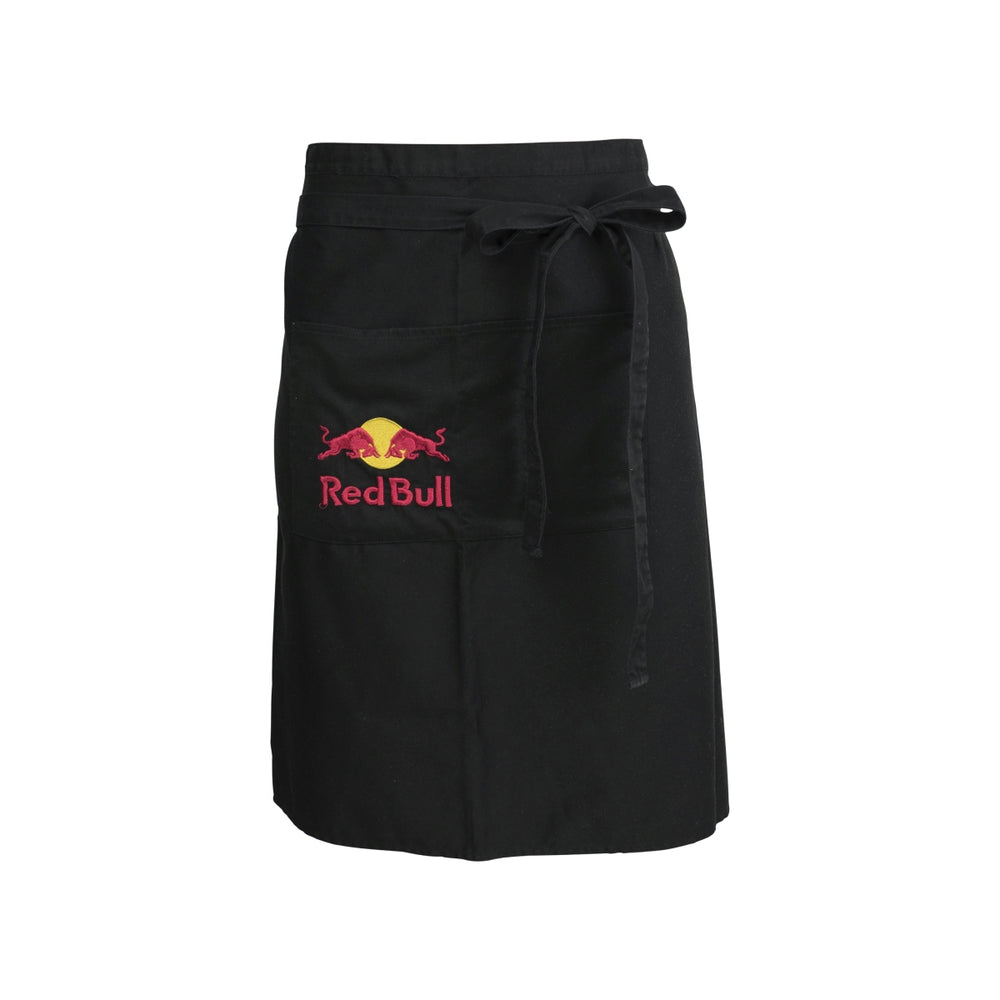 Grembiule da cameriere Red Bull con fascia in vita e tasca lunga per ristorazione, bar, caffetteria