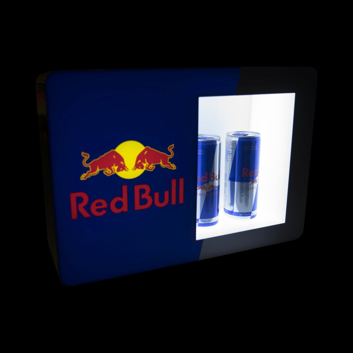 Insegna luminosa Red Bull Small Illuminated Kiosk Display per 2 lattine Glotifier – Vista 3