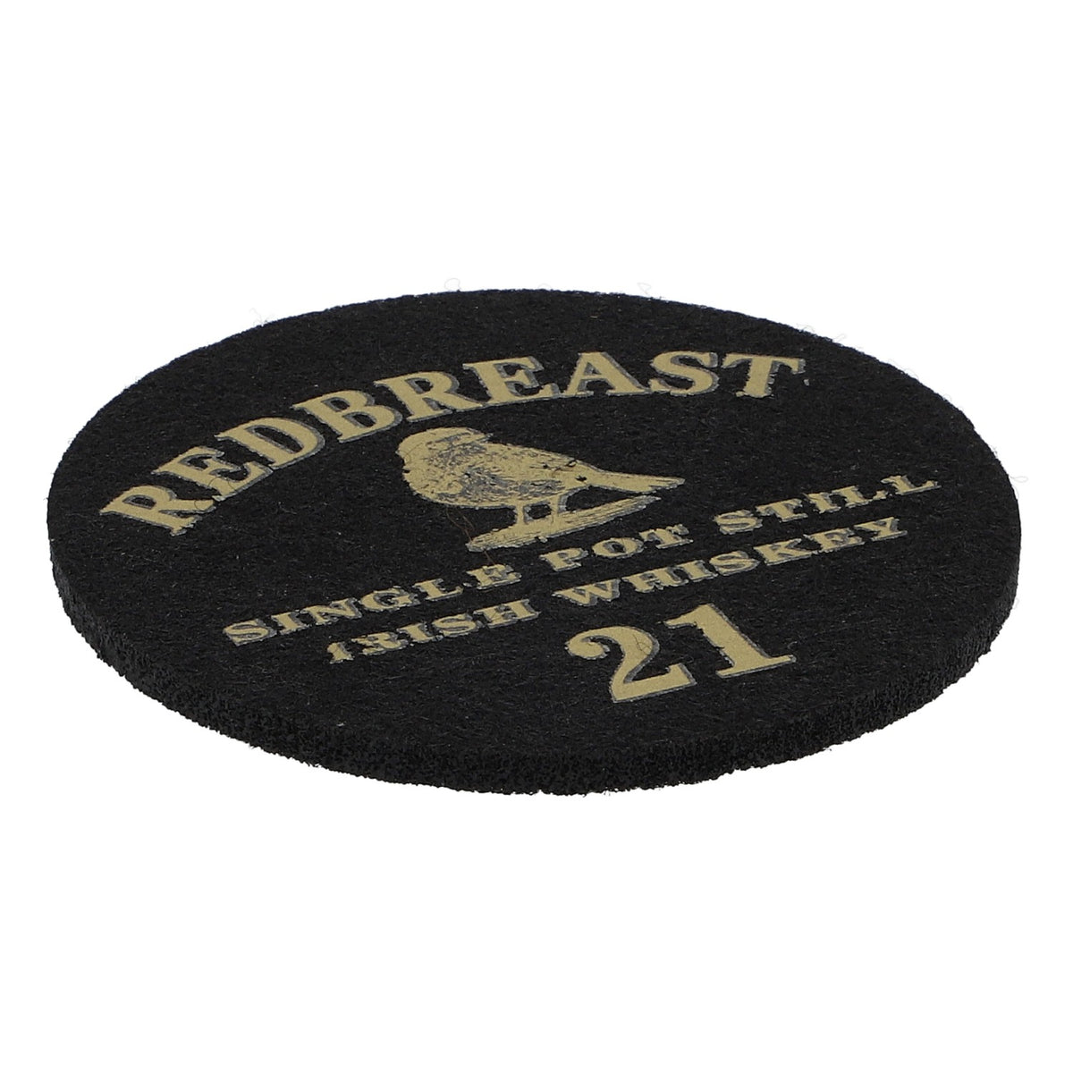 Sottobicchiere in feltro Redbreast Whiskey Sottobicchiere in vetro Nero Diametro 6,2 cm