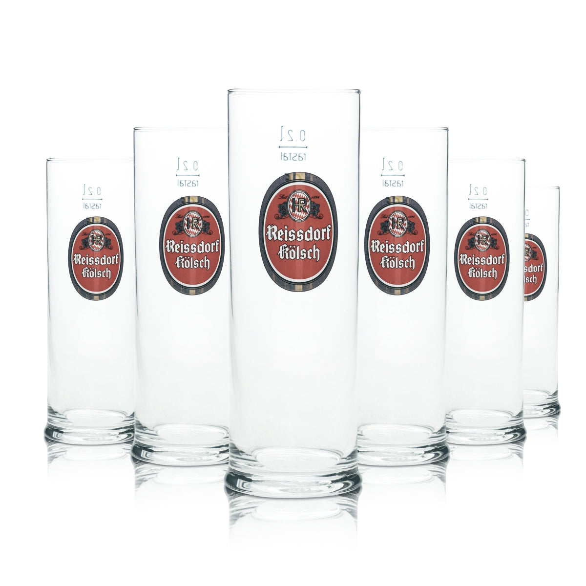 Set da 12 bicchieri da birra Kölsch Reissdorf da 0,2 l – Bicchieri da birra Kölsch lavabili in lavastoviglie – Vista 3