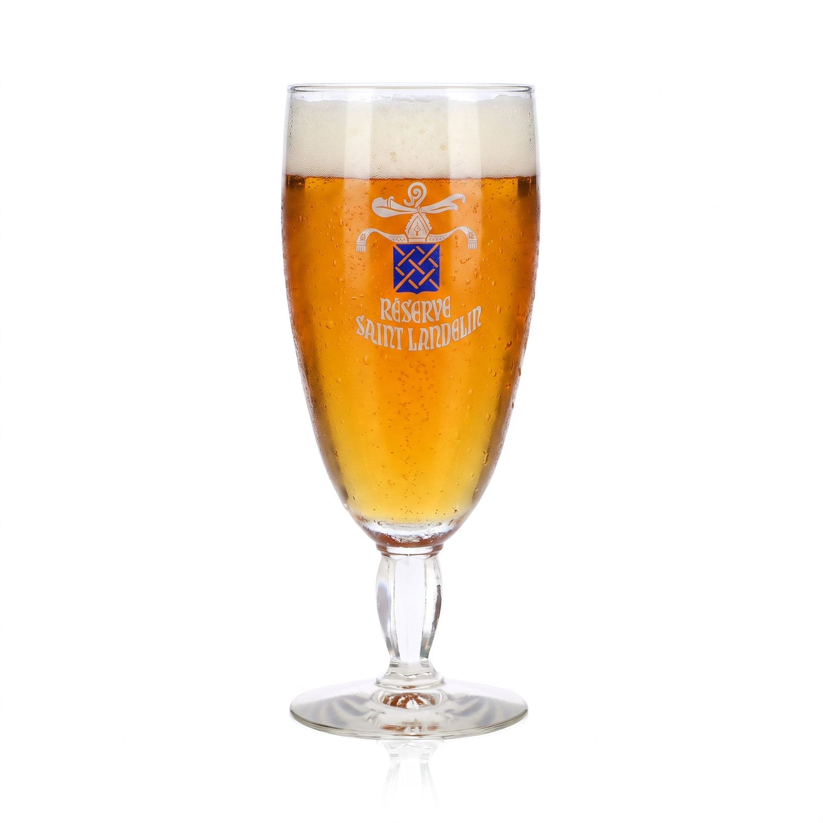 Bicchiere da birra "Réserve Saint Landelin" a forma di coppa
