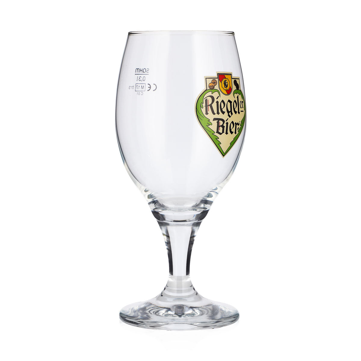 Bicchiere da birra Riegele da 0,3 l, modello "Pokal Sahm" – Vista 2