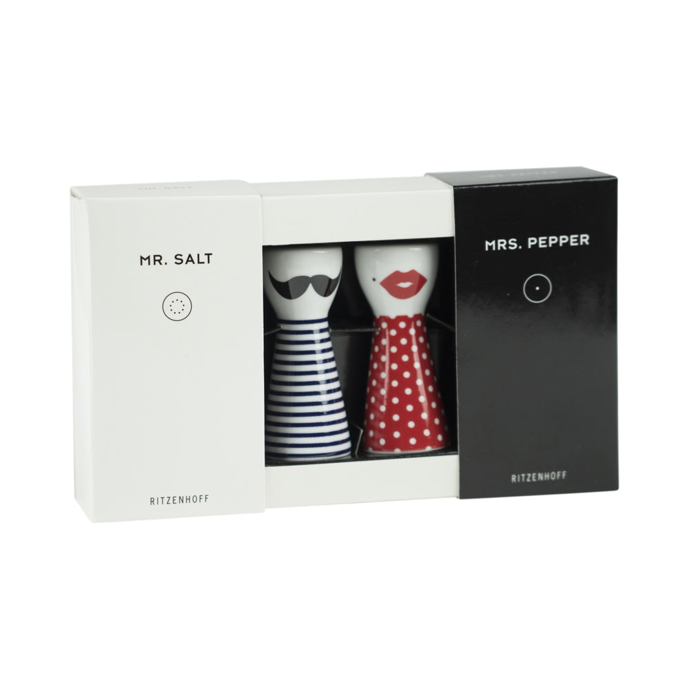 Ritzenhoff Mr. Salt Mrs. Pepper Spargitore Sale Pepe Spezie Cucina Pietro Chiera