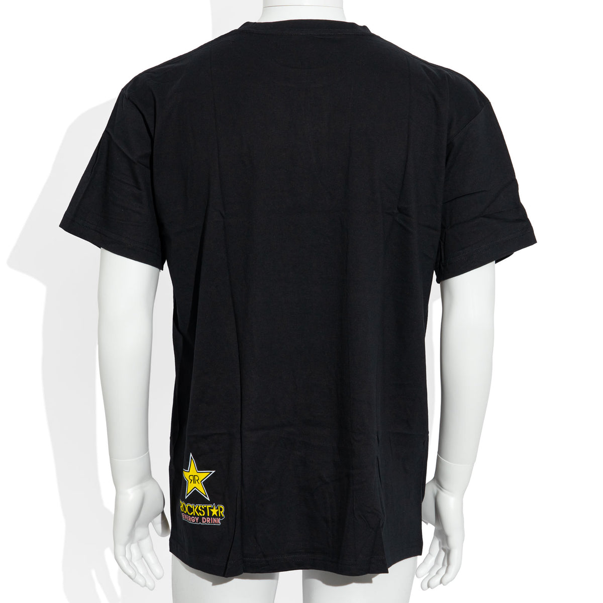 Maglietta unisex in cotone Rockstar Energy, modello Glas nero (stella gialla), taglia L – Vista 3