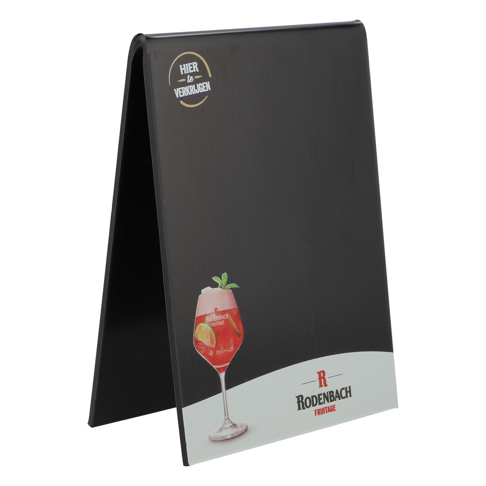 Rodenbach Birra Espositore da tavolo in acrilico Portacartellini Tabella prezzi 4,5x8,5x12 cm