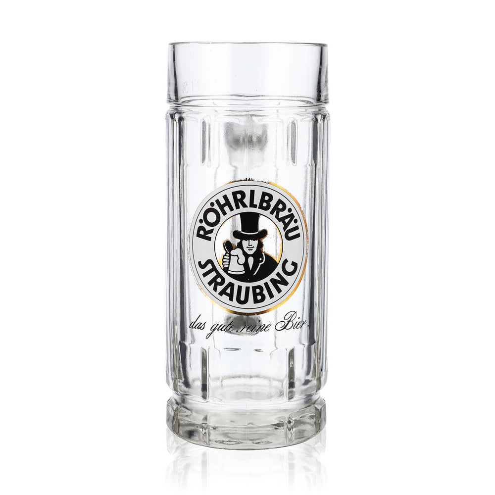 Röhrlbräu Birra Bicchiere Bicchieri da birra Boccale 0,5 l Brocca Straubing