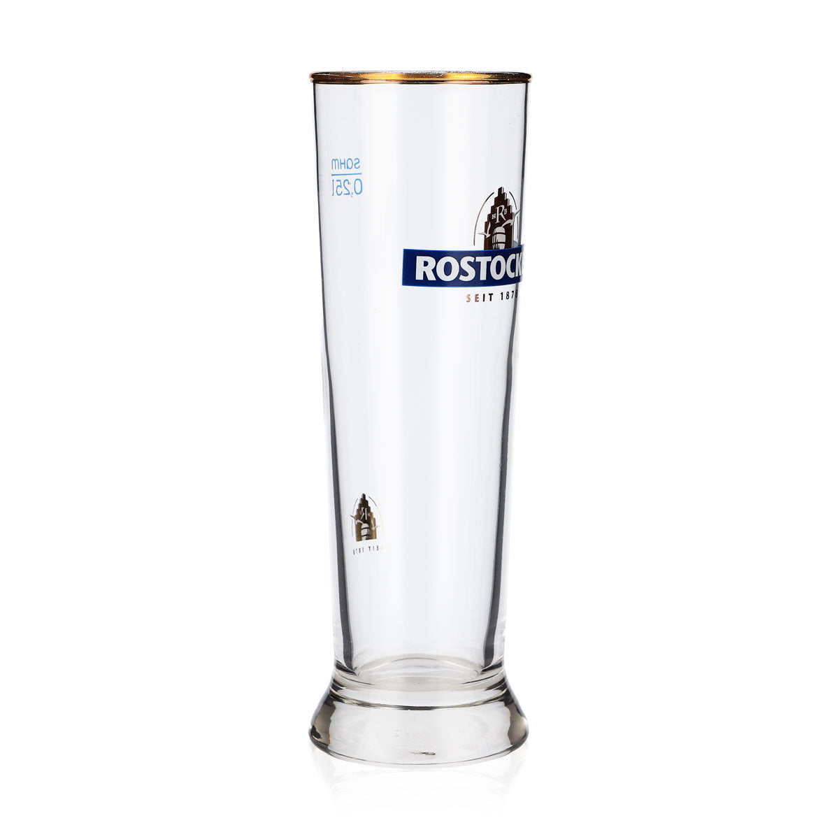 Bicchieri da birra Rostocker Bicchieri da birra 0,25 l Logo blu Sahm – Vista 2