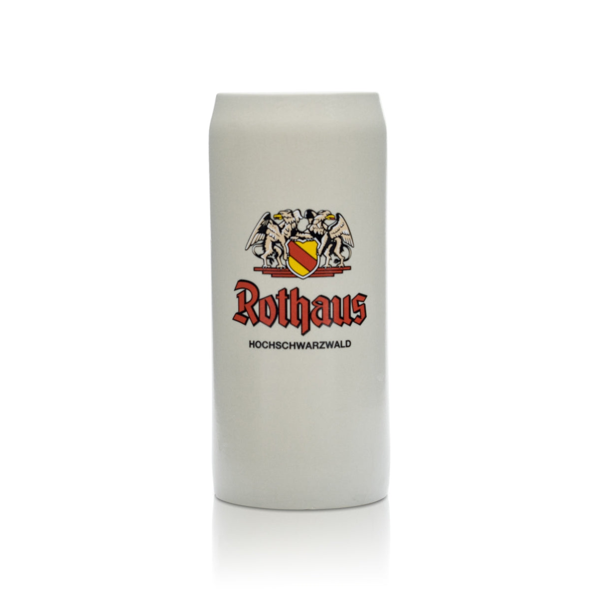 Bicchiere da birra Rothaus 0,5 l, boccale in terracotta, bicchieri Seidel, birrificio Baden Pils Zäpfle