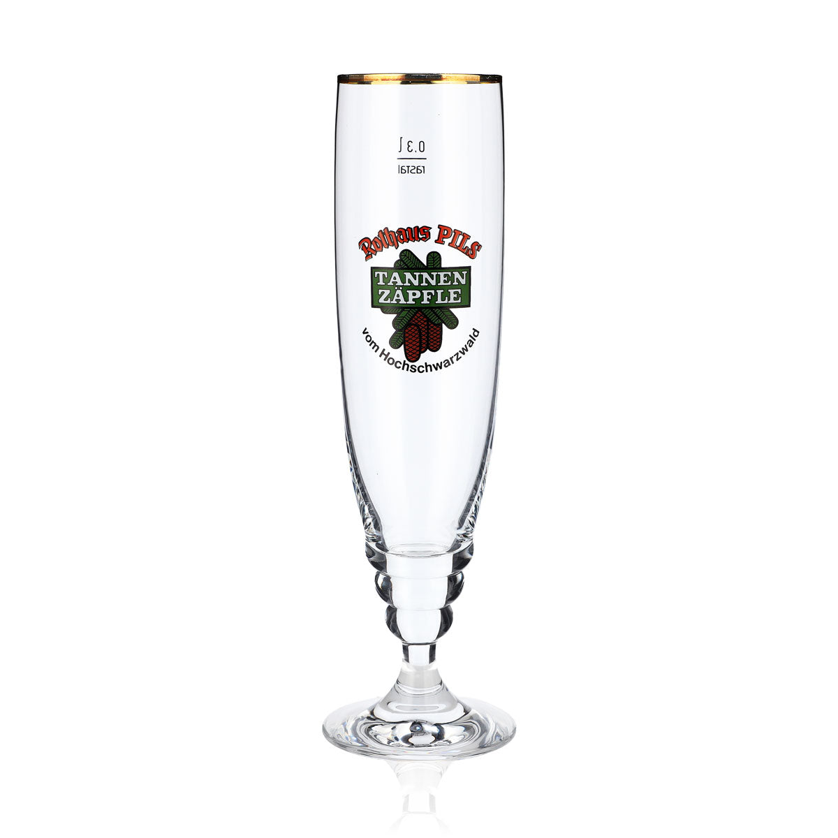 Bicchiere da birra Rothaus Bicchieri da birra 0,3 l Bicchiere a calice Tannenzäpfle Rastal Feldberg