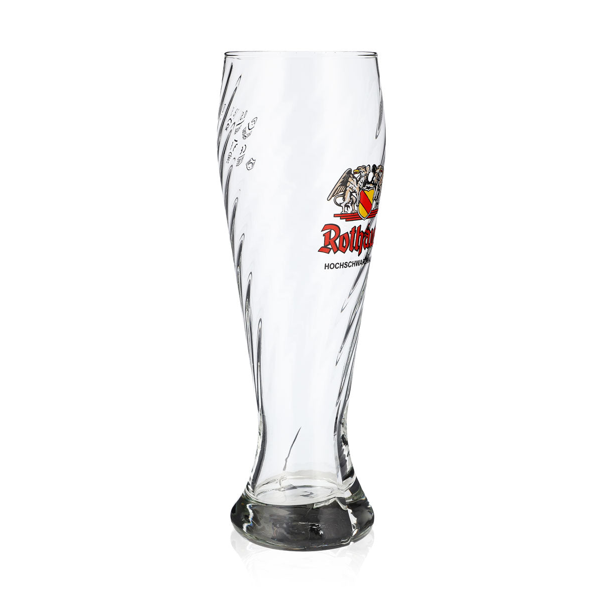 Bicchiere da birra bianca Rothaus 0,5 l, elegante bicchiere sagomato in rilievo calibrato per la ristorazione – Vista 2