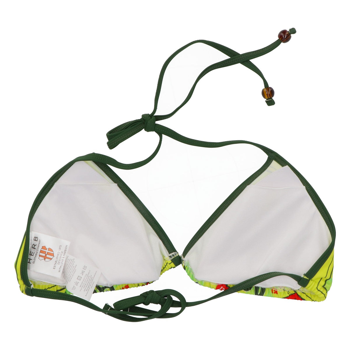 Salitos Costume da bagno bikini Costumi da bagno Abbigliamento da spiaggia Donna Taglia 38 verde/giallo – Vista 3